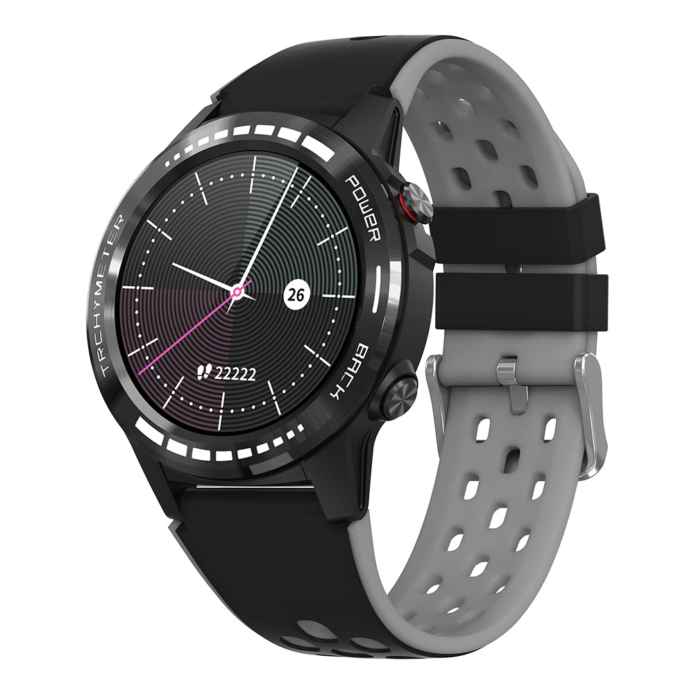 M7S GPS Smart Watch 1.3 inch IPS Screen Sports Bracelet IP67 Water-Resistant Health Watch with Heart Rate/Blood Pressure Monitoring Support Nano SIM Card