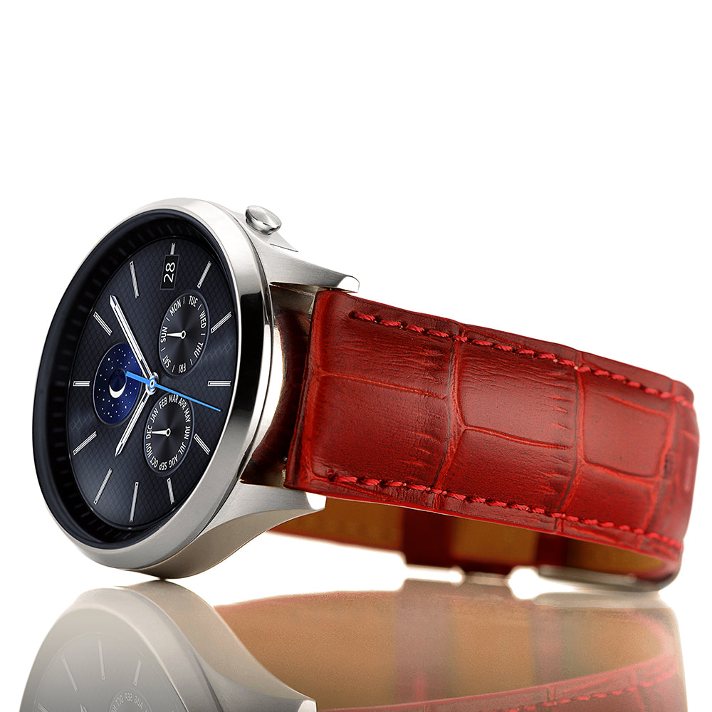 22mm Crocodile Skin Genuine Leather Smart Watch Band for Samsung Gear S3 Classic/Frontier