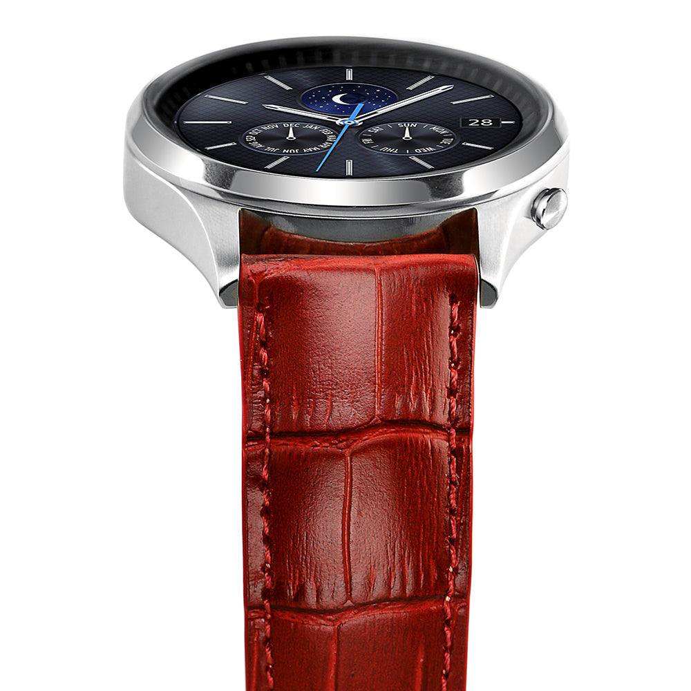 22mm Crocodile Skin Genuine Leather Smart Watch Band for Samsung Gear S3 Classic/Frontier