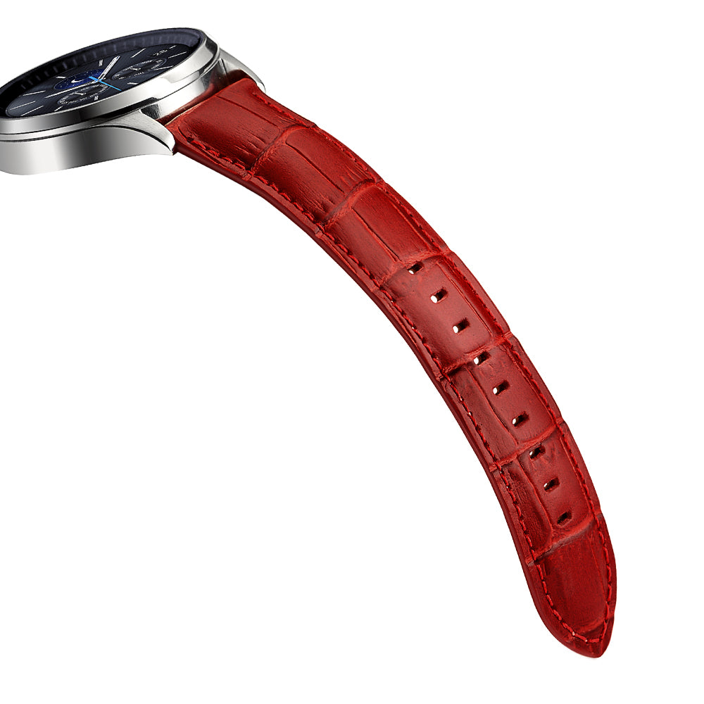 22mm Crocodile Skin Genuine Leather Smart Watch Band for Samsung Gear S3 Classic/Frontier