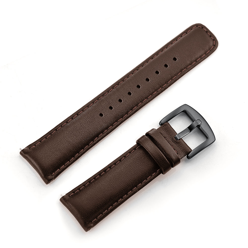 22mm Genuine Leather Smart Watchband Strap Replacement for Samsung Gear S3 Classic/Gear S3 Frontier