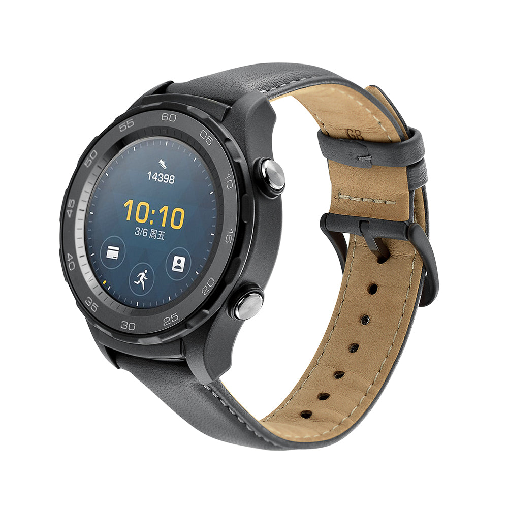 20mm Premium Genuine Leather Smart Watch Strap Replacement for Huawei Watch 2