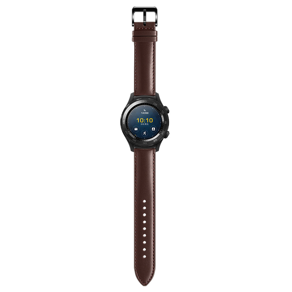 20mm Premium Genuine Leather Smart Watch Strap Replacement for Huawei Watch 2