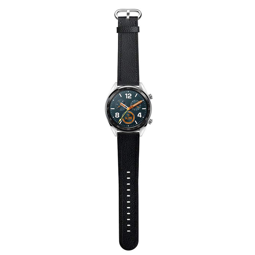 22mm Top Genuine Leather Soft Smart Watch Strap Replacement for Huawei Watch GT1 / 2 / Watch Magic