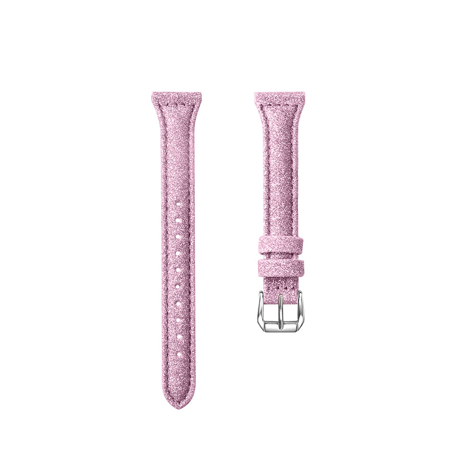 18mm Bling Design Genuine Leather Smart Watch Strap Replacement for Xiaomi Mi Watch