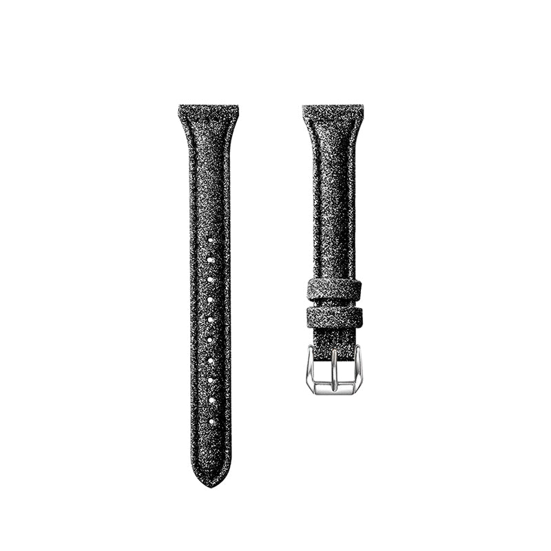 18mm Bling Design Genuine Leather Smart Watch Strap Replacement for Xiaomi Mi Watch