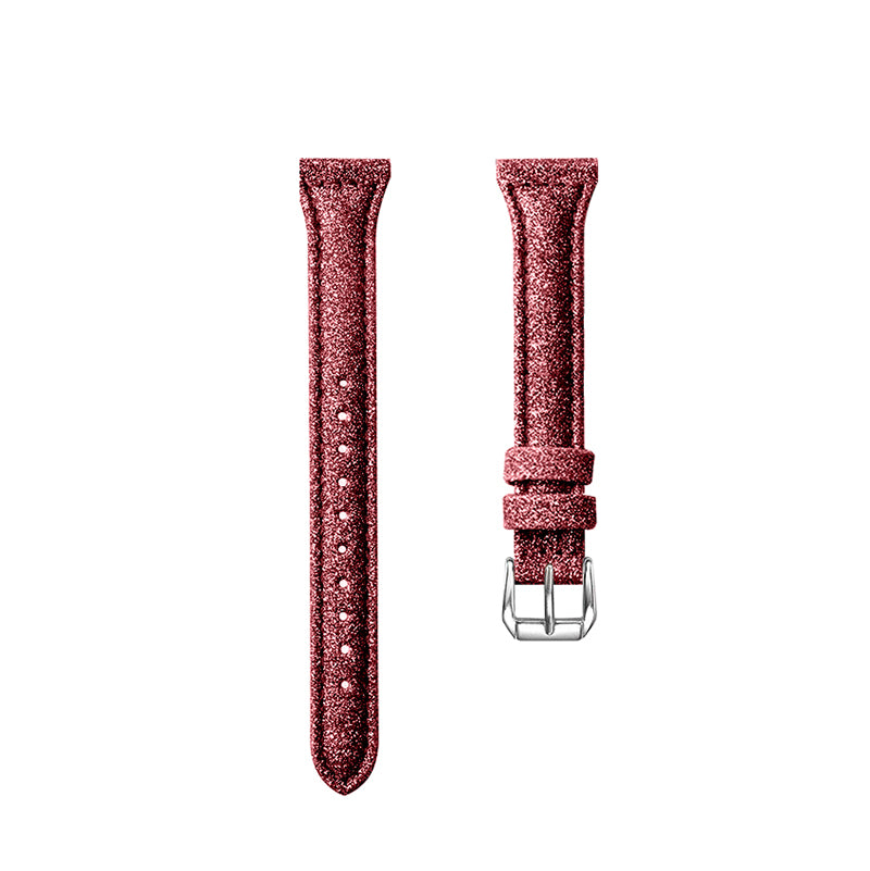 18mm Bling Design Genuine Leather Smart Watch Strap Replacement for Xiaomi Mi Watch