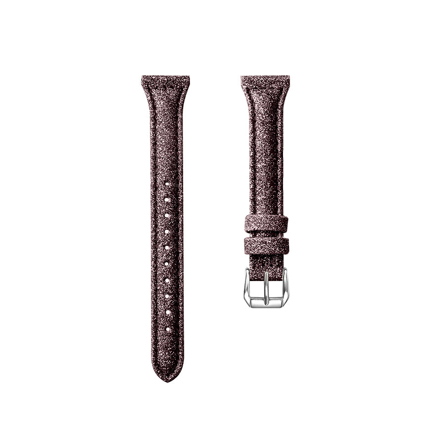 18mm Bling Design Genuine Leather Smart Watch Strap Replacement for Xiaomi Mi Watch