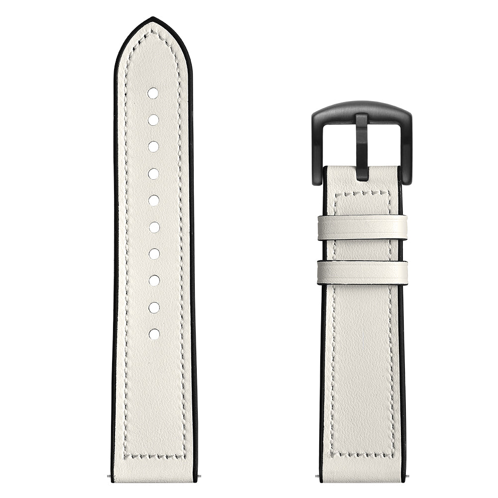 20mm Genuine Leather Coated Silicone Smart Watch Strap for Huawei Watch GT2 42mm