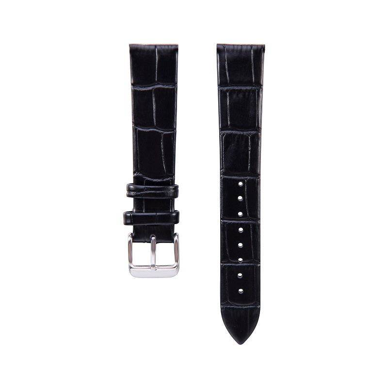 18mm Crocodile Leather Replacement Watch Band for Nokia Withings Steel HR 36mm Version