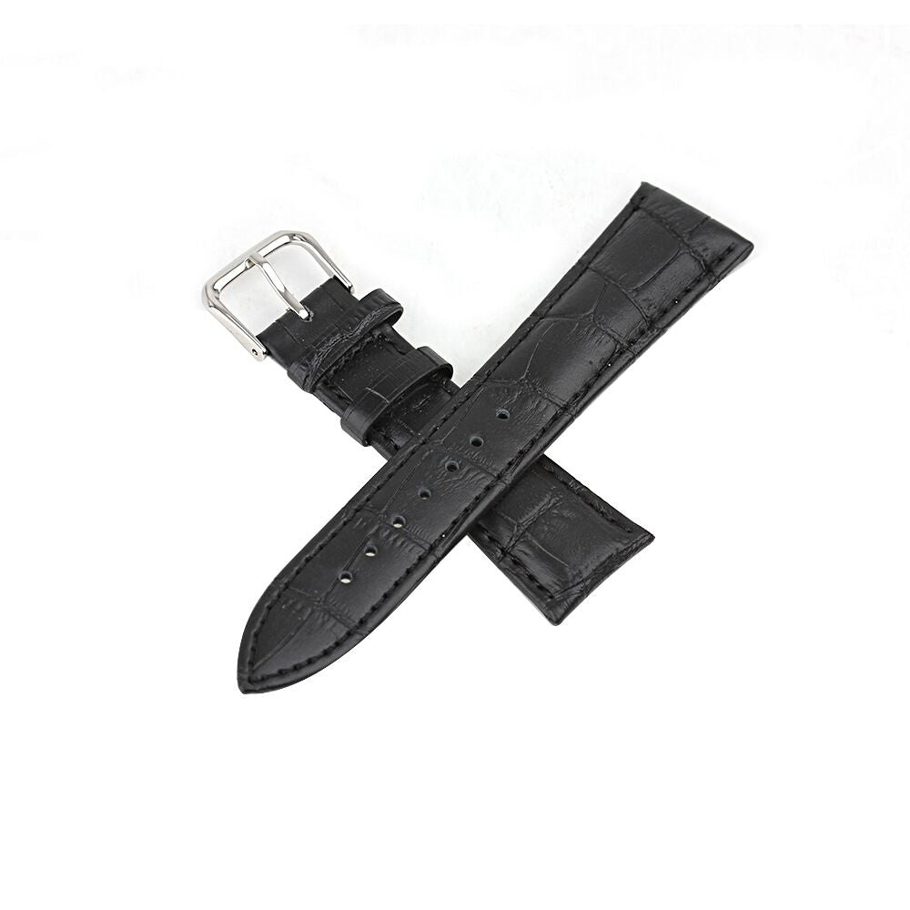 18mm Crocodile Leather Replacement Watch Band for Nokia Withings Steel HR 36mm Version
