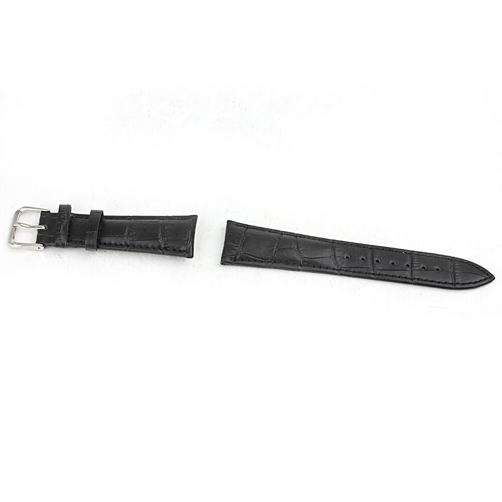 18mm Crocodile Leather Replacement Watch Band for Nokia Withings Steel HR 36mm Version
