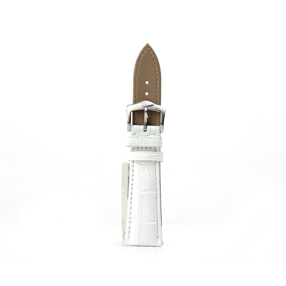 18mm Crocodile Leather Replacement Watch Band for Nokia Withings Steel HR 36mm Version