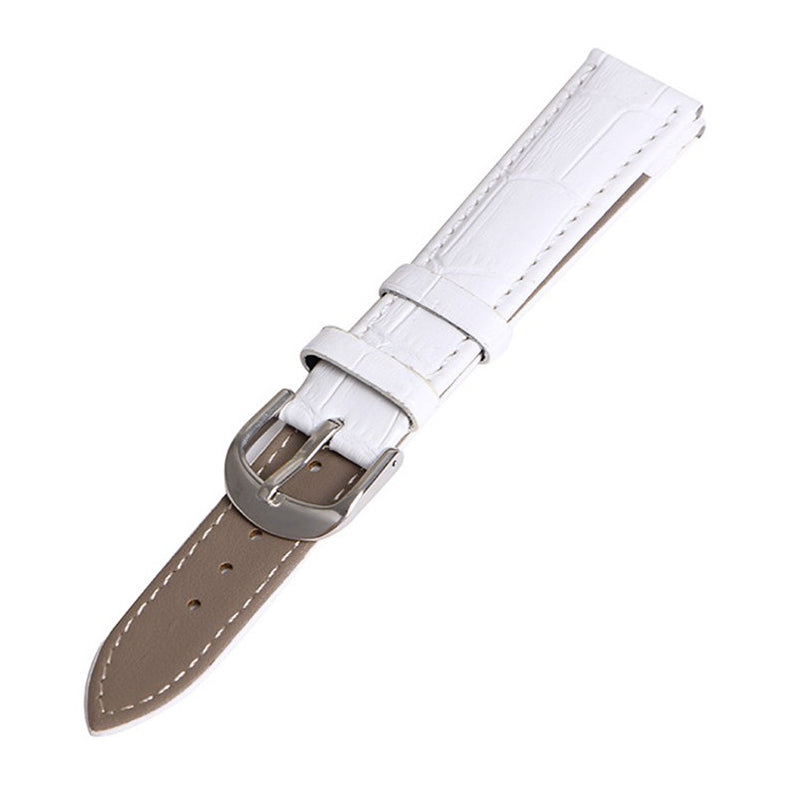 18mm Crocodile Leather Replacement Watch Band for Nokia Withings Steel HR 36mm Version