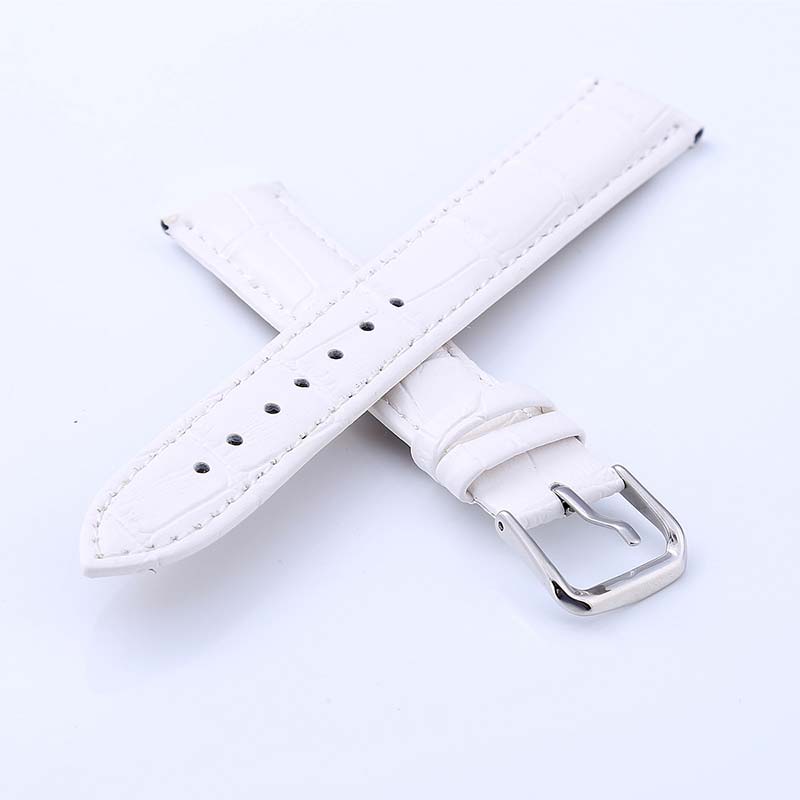 18mm Crocodile Leather Replacement Watch Band for Nokia Withings Steel HR 36mm Version