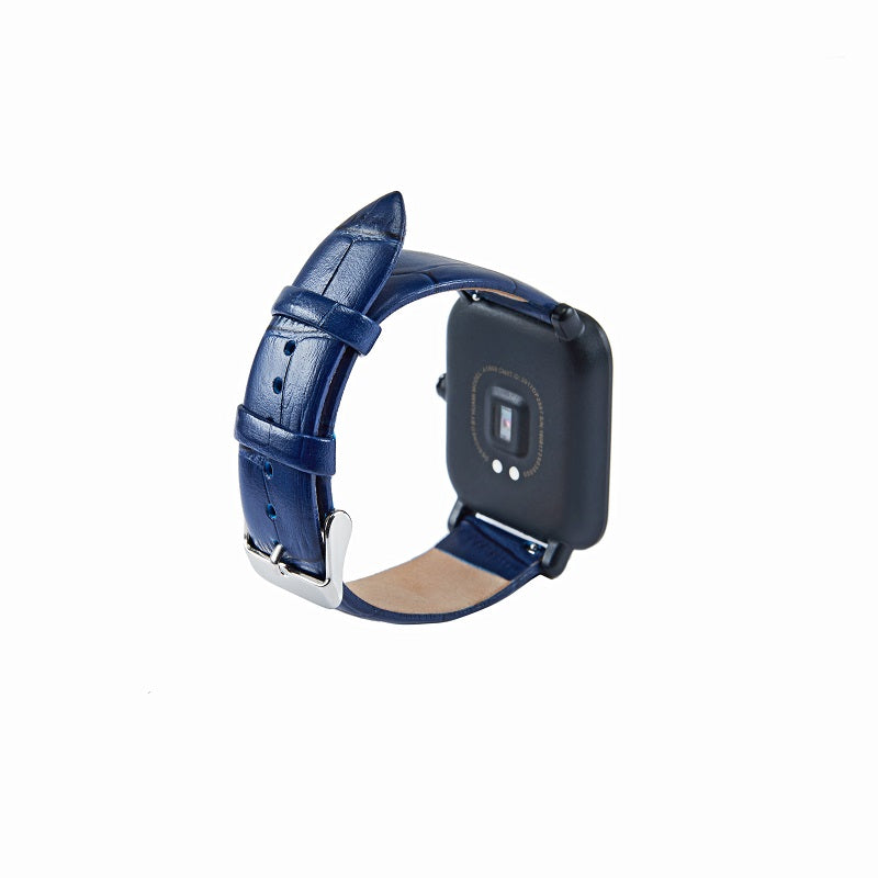 18mm Crocodile Leather Replacement Watch Band for Nokia Withings Steel HR 36mm Version