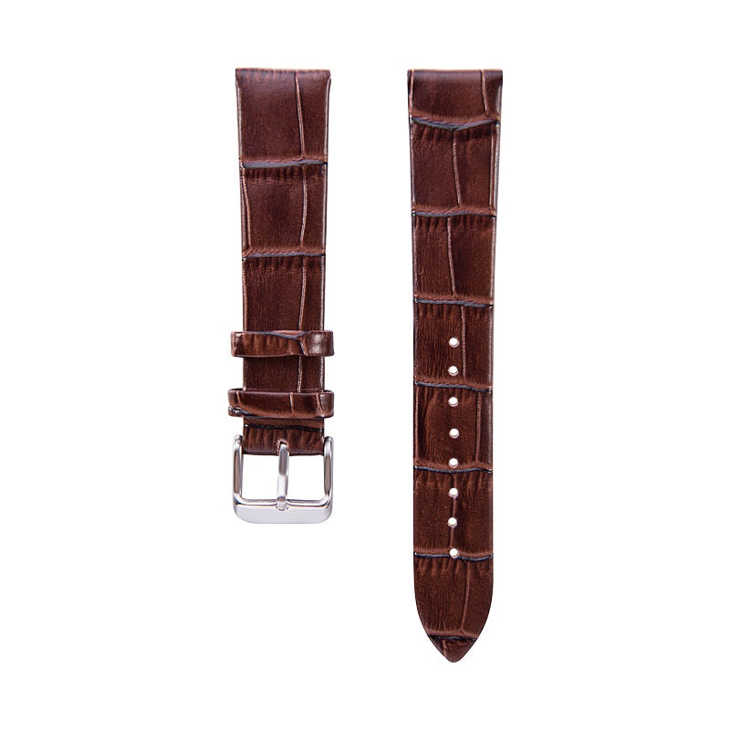 18mm Crocodile Leather Replacement Watch Band for Nokia Withings Steel HR 36mm Version