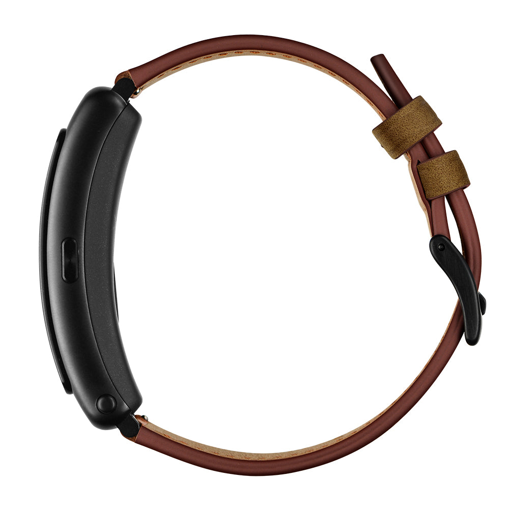 16mm Top Layer Cowhide Leather Watch Band Strap for Huawei TalkBand B3/B6