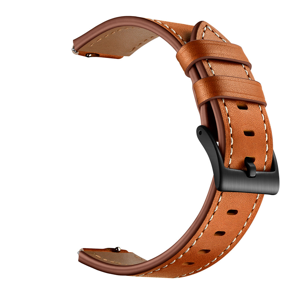 16mm Top Layer Cowhide Leather Watch Band Strap for Huawei TalkBand B3/B6