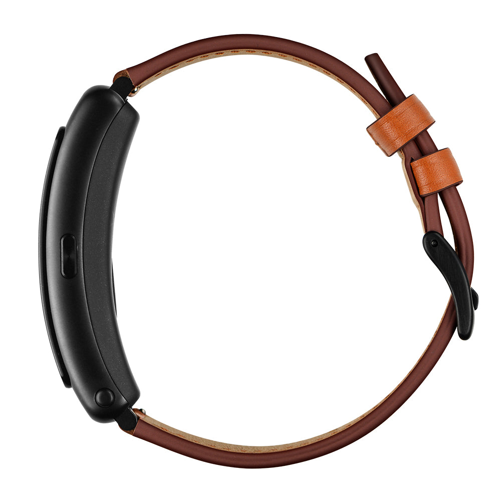 16mm Top Layer Cowhide Leather Watch Band Strap for Huawei TalkBand B3/B6