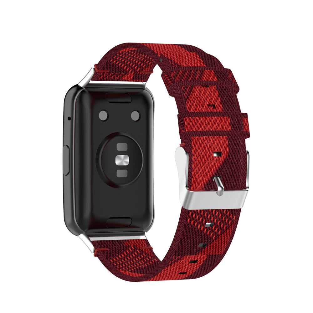 Braided Woven Nylon Watchband Strap Replacement for Huawei Watch Fit