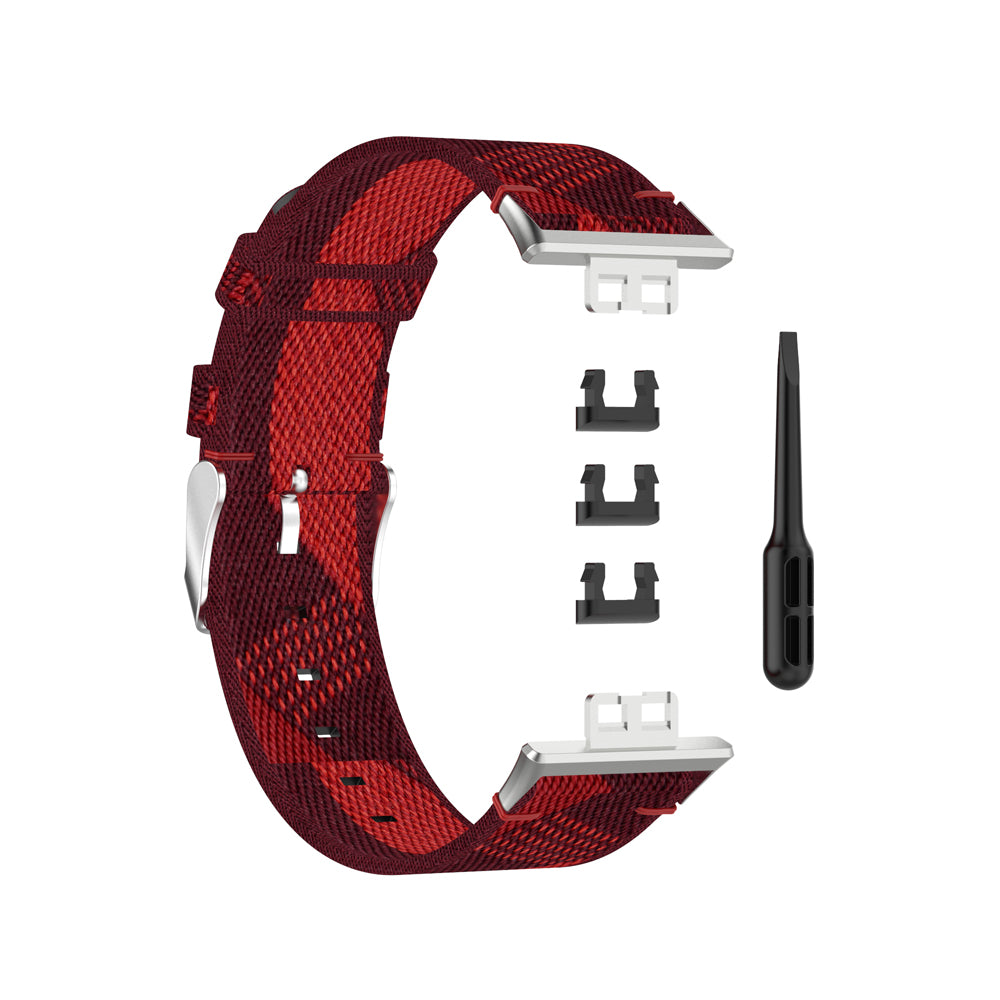 Braided Woven Nylon Watchband Strap Replacement for Huawei Watch Fit