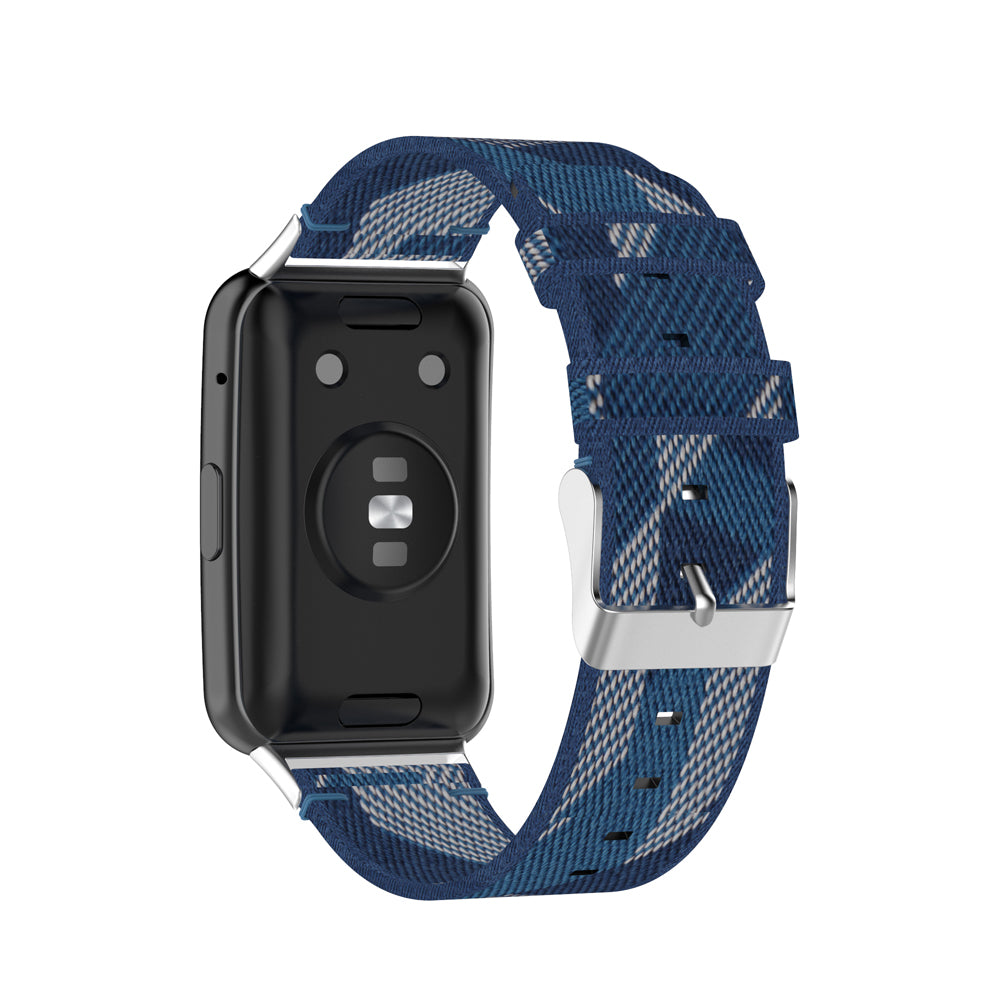 Braided Woven Nylon Watchband Strap Replacement for Huawei Watch Fit