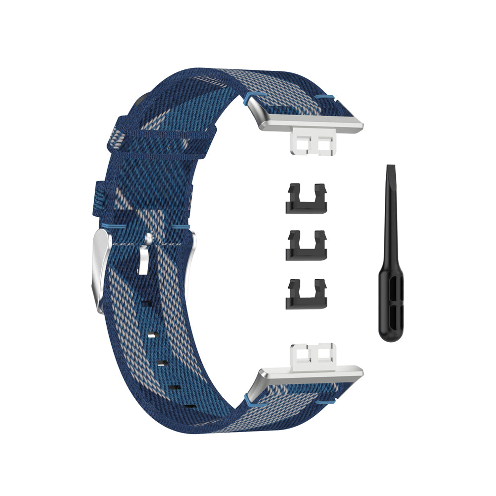 Braided Woven Nylon Watchband Strap Replacement for Huawei Watch Fit