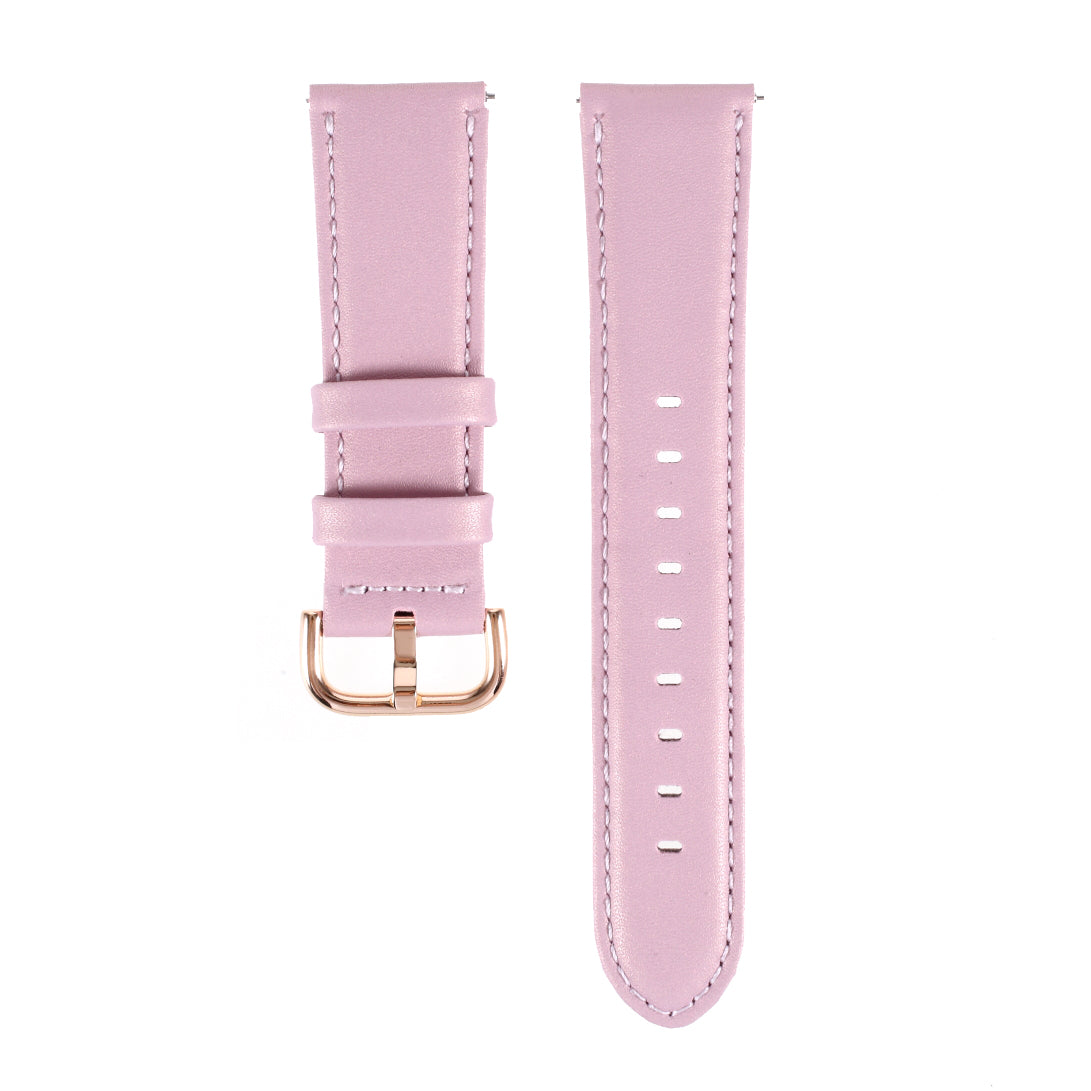 20mm Solid Color PU Leather Watch Band for Samsung Galaxy Watch 42mm Watch Strap Replacement