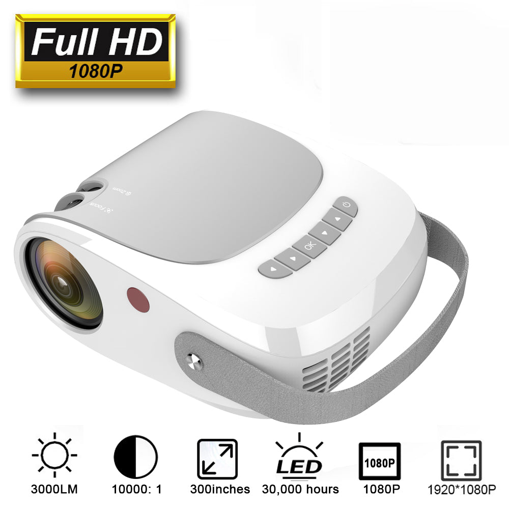 H5 1080P LCD Projector Home Cinema Theater Beamer Multimedia Player Support USB/HD/TF/AV