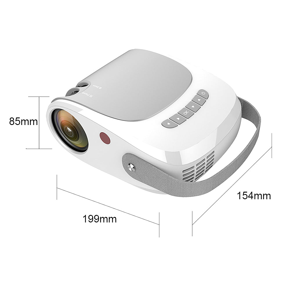 H5 1080P LCD Projector Home Cinema Theater Beamer Multimedia Player Support USB/HD/TF/AV