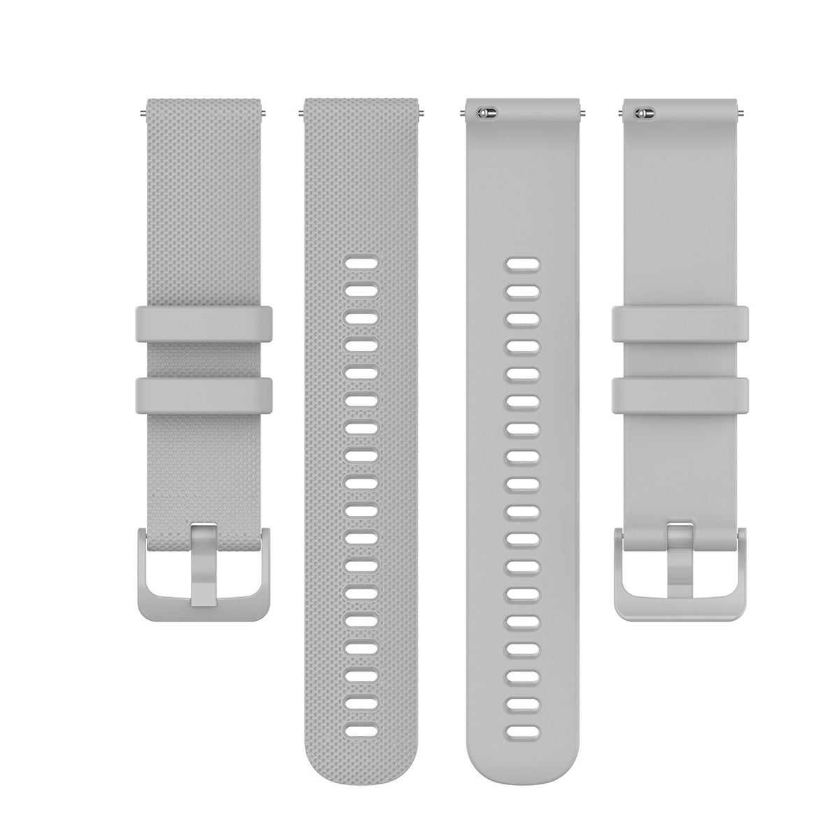 22mm Universal Grid Texture Silicone Watchband Replace Strap for Huawei Watch 3 / 3 Pro / Samsung Amazfit Watch Etc