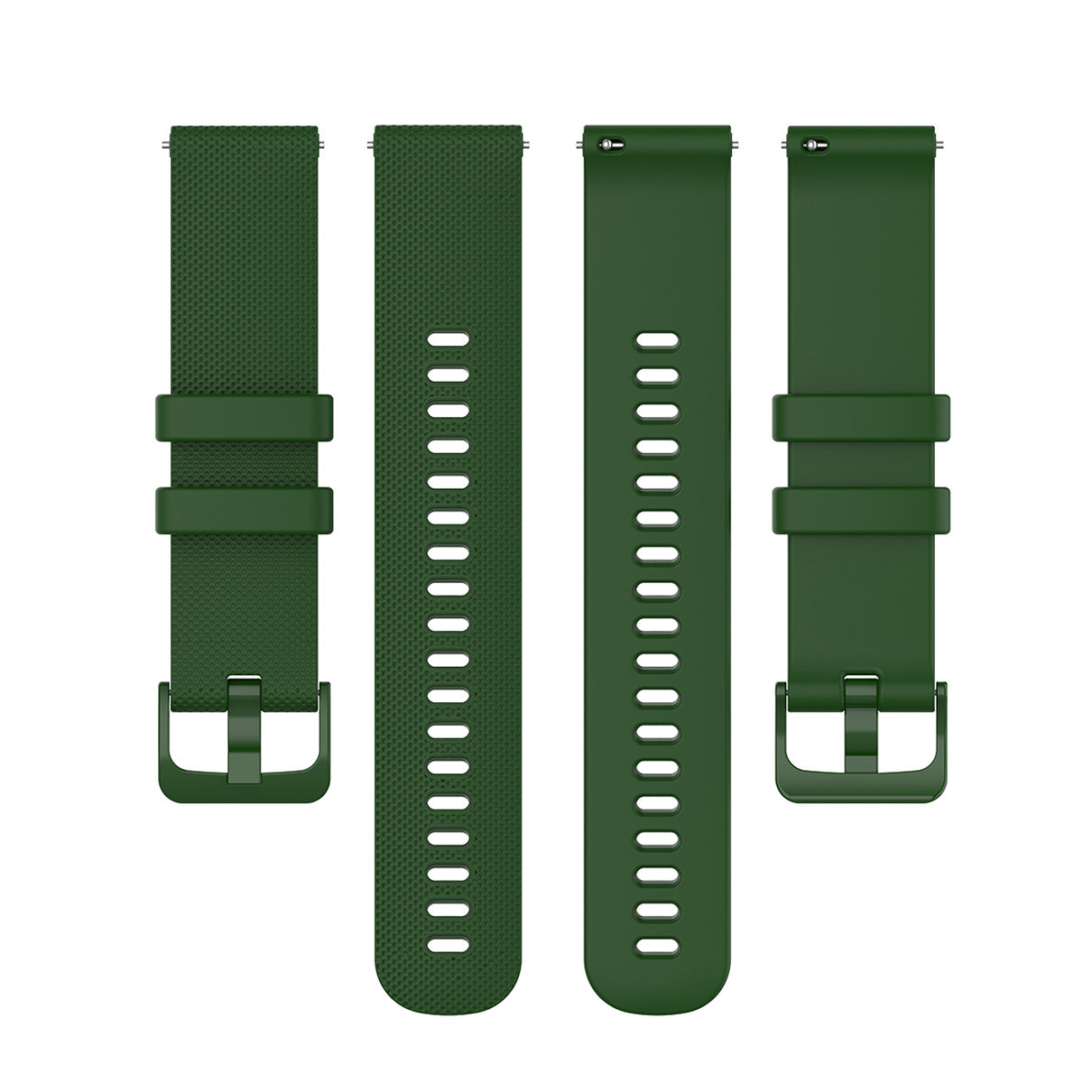 22mm Universal Grid Texture Silicone Watchband Replace Strap for Huawei Watch 3 / 3 Pro / Samsung Amazfit Watch Etc