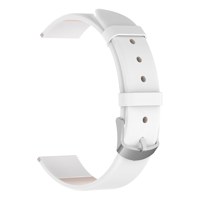 20mm Genuine Leather Smart Watch Band Replacement Wrist Strap with Tool for Samsung Galaxy Watch 4 40mm/Galaxy Watch 4 Classic 42mm