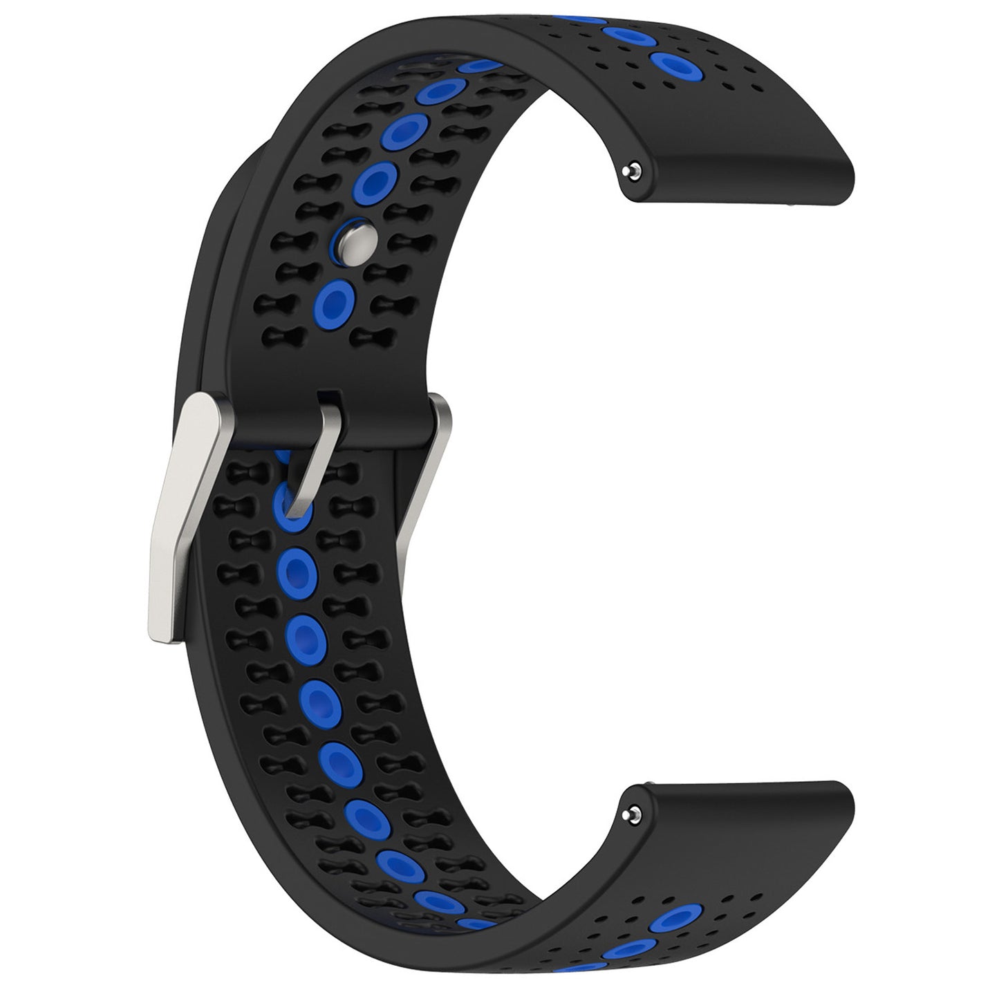 20mm Bi-color Silicone Watch Strap Wristband for Huawei Watch GT3 42mm/Samsung Galaxy Watch 42mm