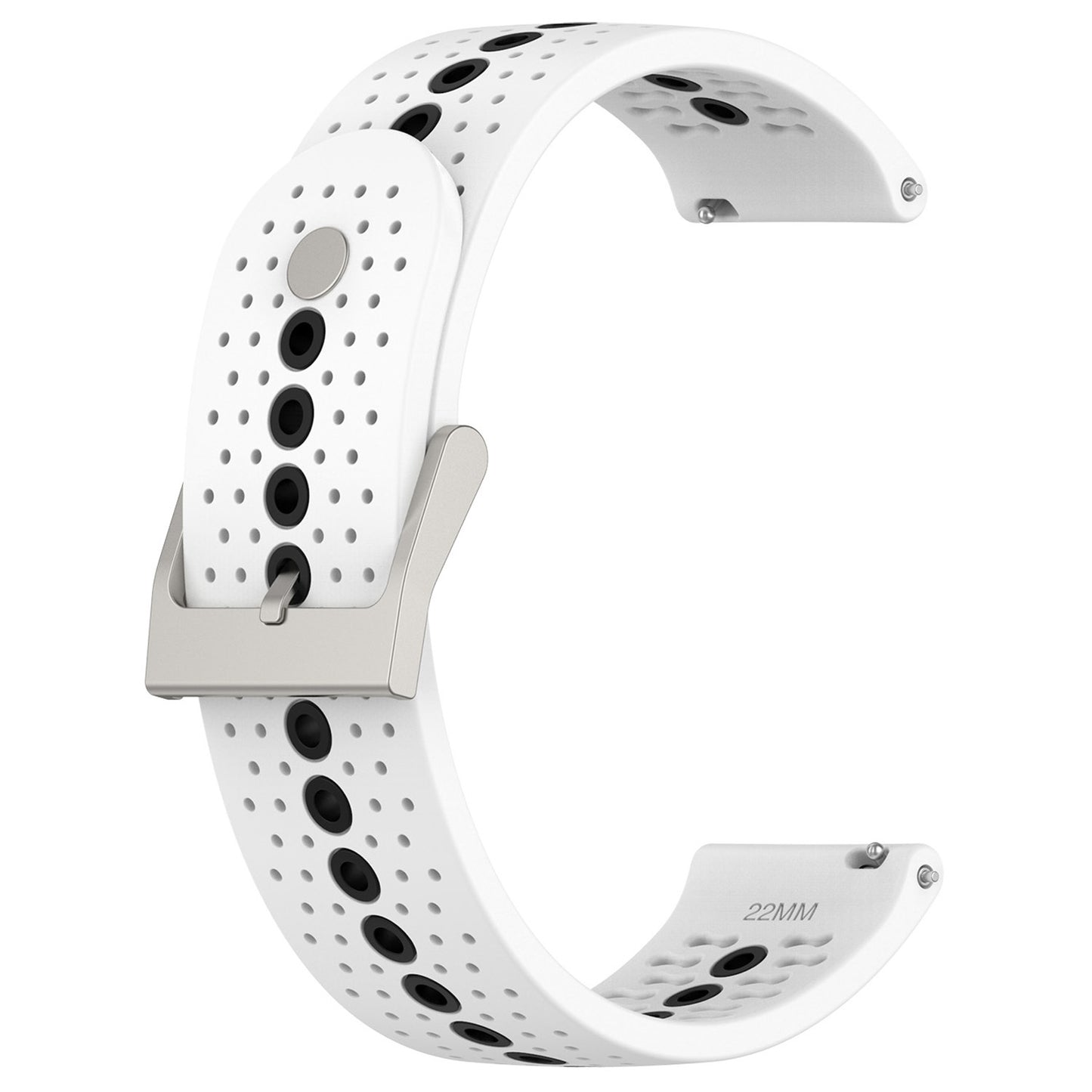 20mm Bi-color Silicone Watch Strap Wristband for Huawei Watch GT3 42mm/Samsung Galaxy Watch 42mm