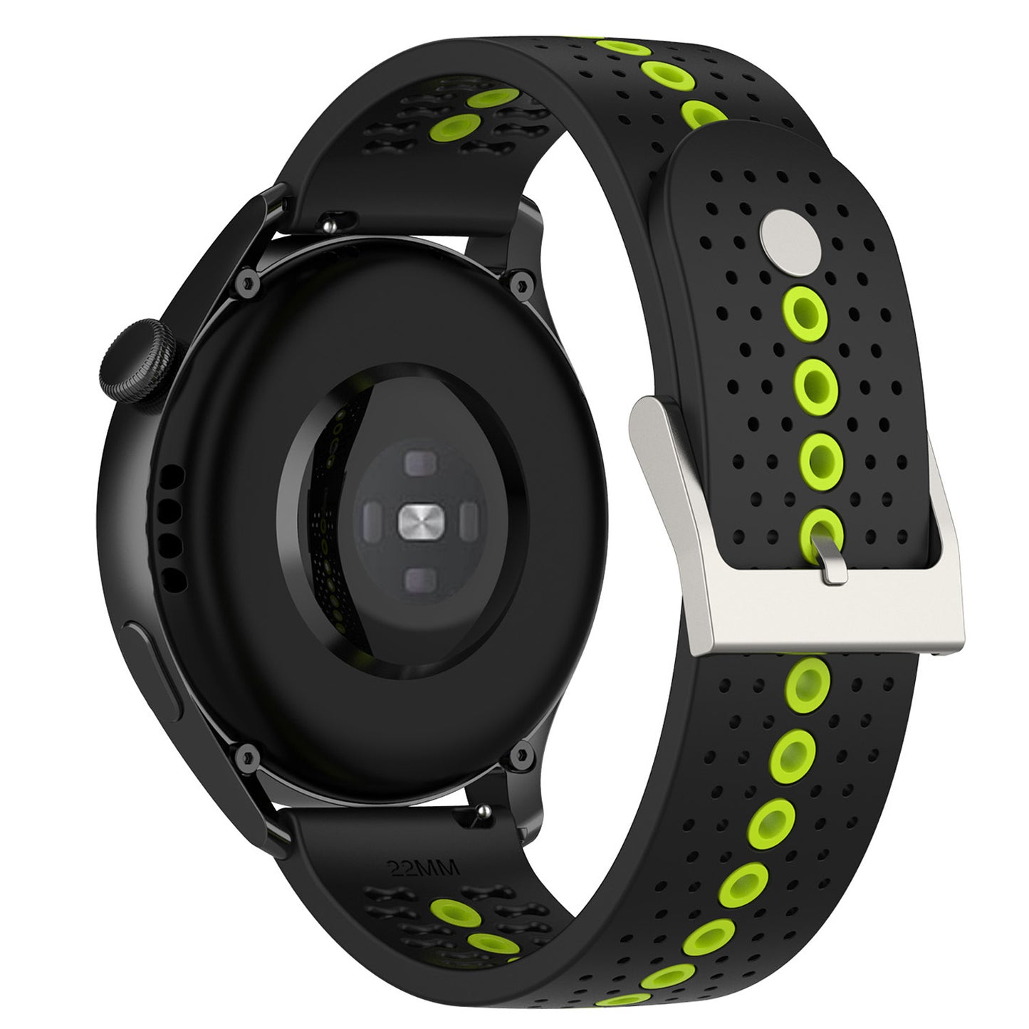 20mm Bi-color Silicone Watch Strap Wristband for Huawei Watch GT3 42mm/Samsung Galaxy Watch 42mm