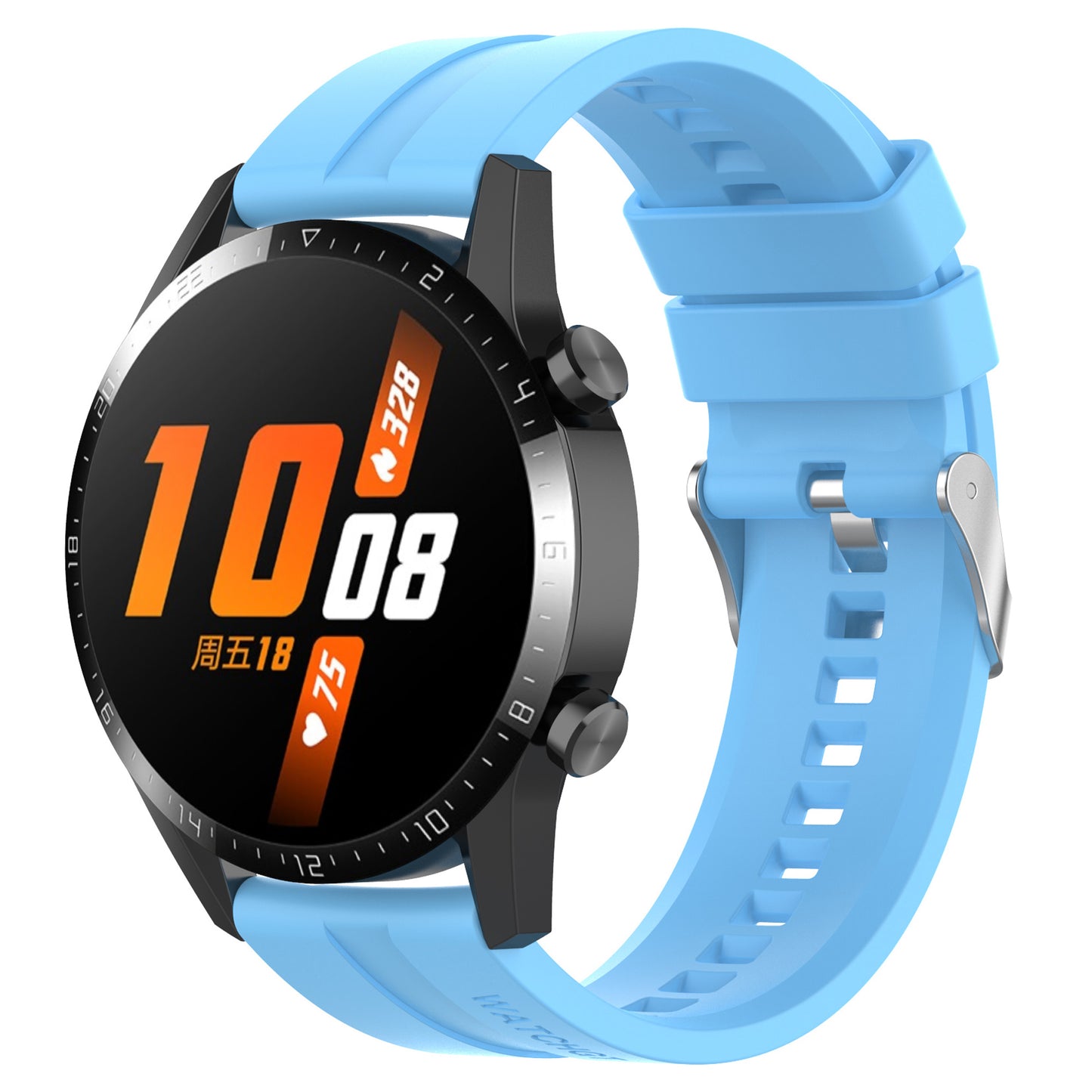 20mm Silicone Smart Watch Strap Adjustable Wristband Bracelet for Huawei Watch GT Runner/Watch GT3 42mm