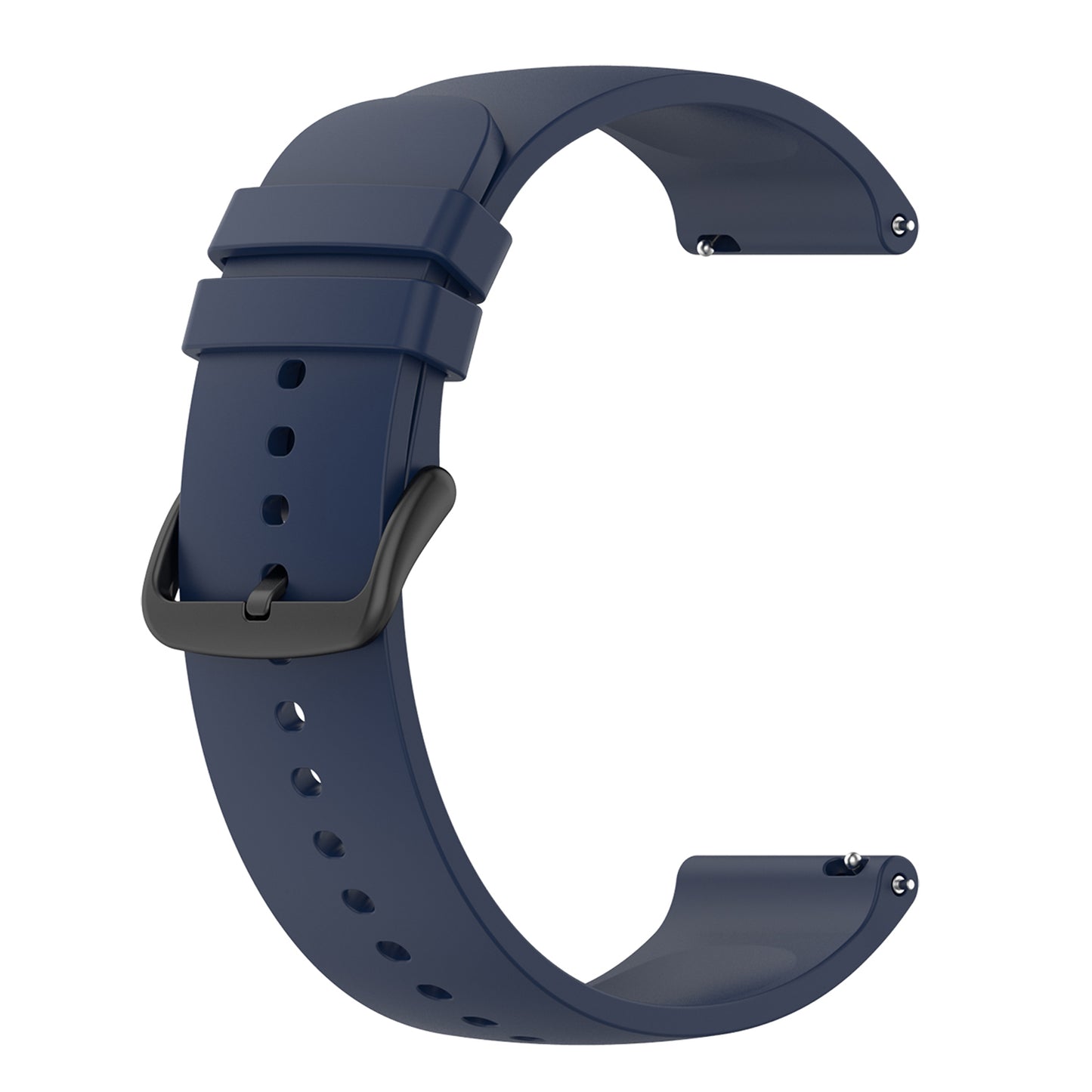 22mm Silicone Watch Strap Soft Wristband with Buckle for Samsung Galaxy Watch3 45mm/Active/Huawei Watch 3