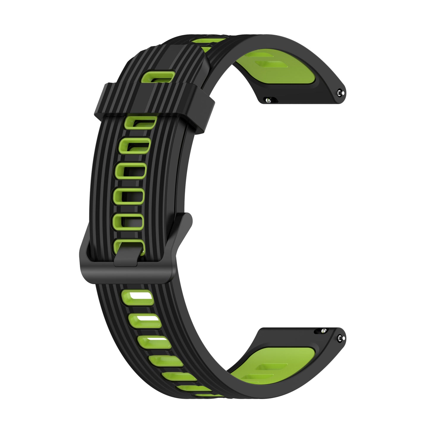 22mm Silicone Watch Strap Soft Wristband with Buckle for Samsung Galaxy Watch 3 45mm R840/Gear S3/Huawei Watch GT 2e/GT3 46mm/GT Runner