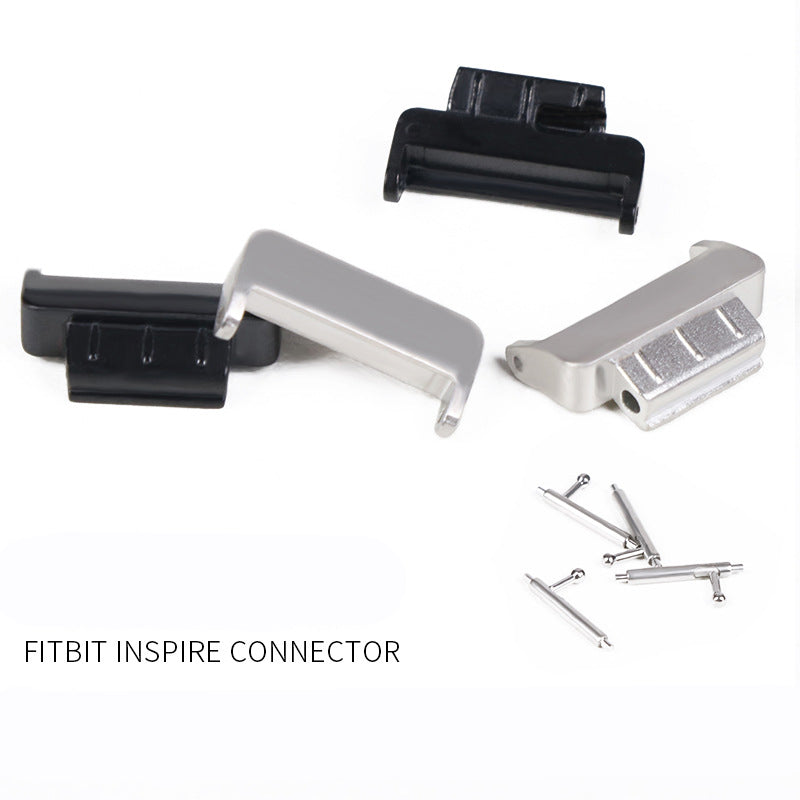 1 Pair 14mm Stainless Steel Watch Strap Band Connector Adapter for Fitbit Inspire/Fitbit Inspire HR