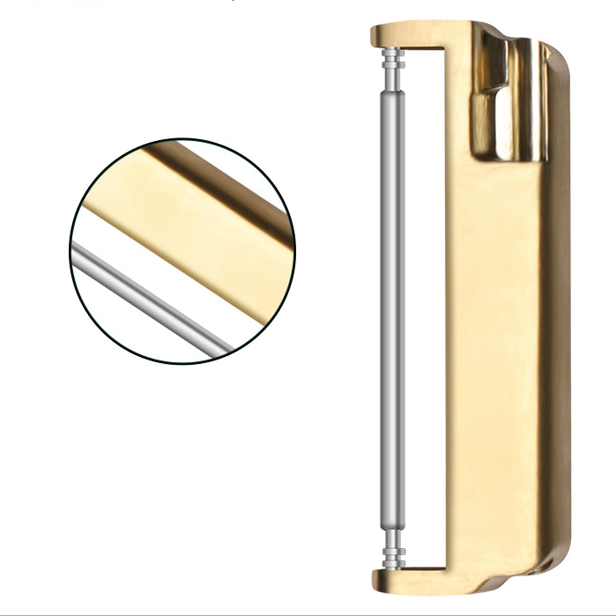 1Pair 22mm Stainless Steel Watch Strap Adapter Watch Band Connector Kit for Fitbit Versa/Versa 2/Versa Lite