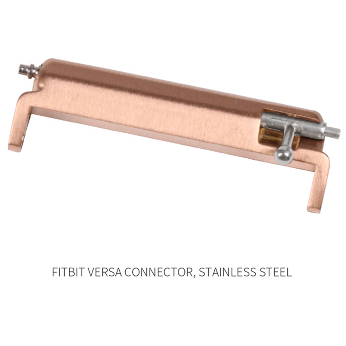 1Pair 22mm Stainless Steel Watch Strap Adapter Watch Band Connector Kit for Fitbit Versa/Versa 2/Versa Lite