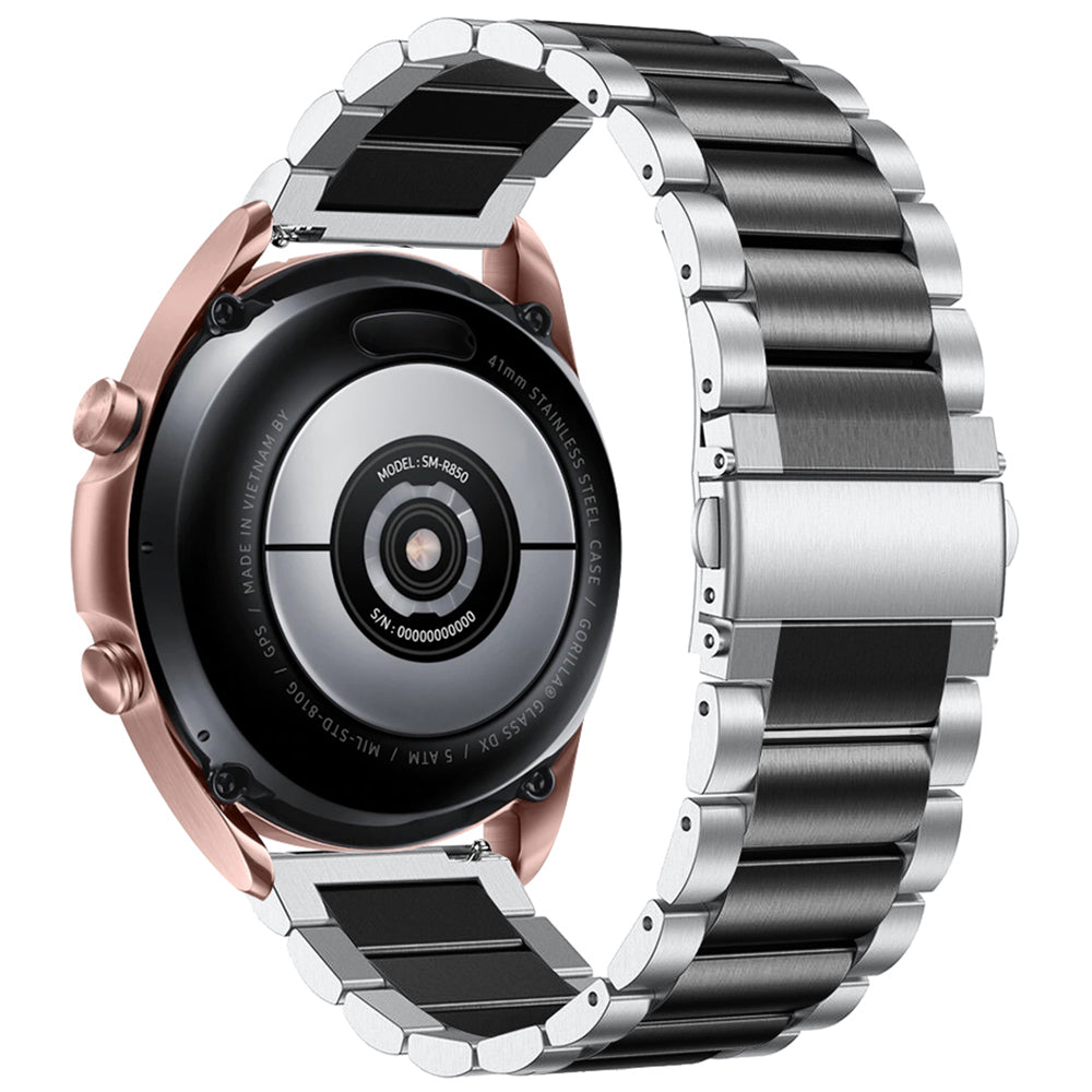 20mm Quick Release Watchband for Garmin Vivomove Luxe/Garminmove Luxe Stainless Steel Watch Strap with Folding Clasp