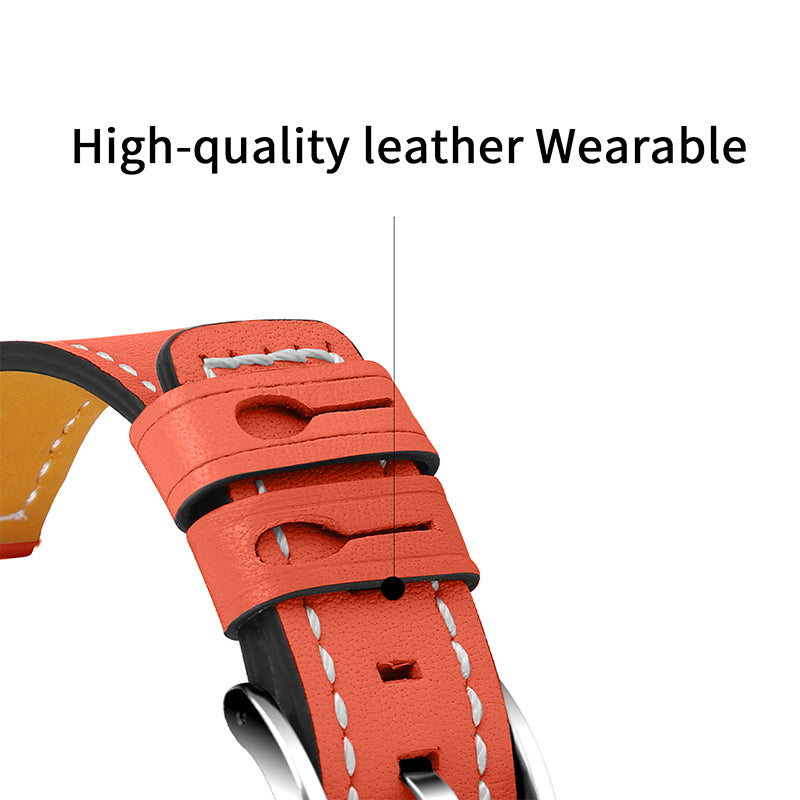 For Huawei Watch GT 2 42mm/Watch 2 Universal Watch Strap Cowhide Leather Wrist Band Replacement Watchband (20mm)
