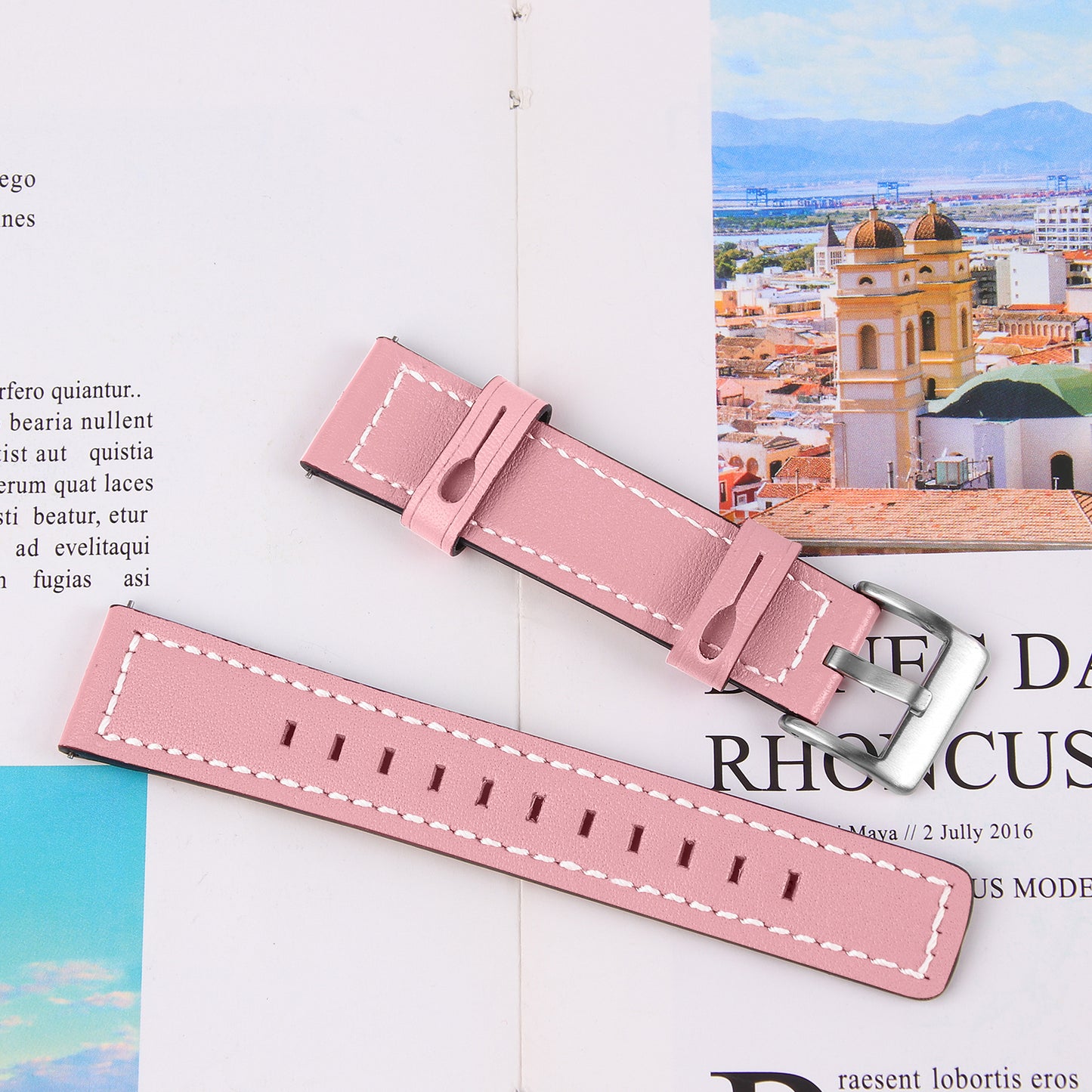 For Huami Amazfit Bip 1S/Amazfit GTR 42mm/GTS/Bip Lite Cowhide Leather Watch Strap Universal Wrist Band Replacement Watchband