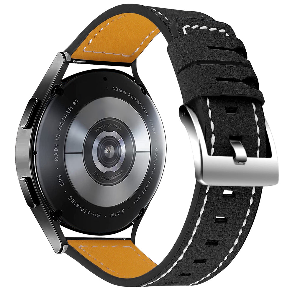 For Huami Amazfit Bip 1S/Amazfit GTR 42mm/GTS/Bip Lite Cowhide Leather Watch Strap Universal Wrist Band Replacement Watchband