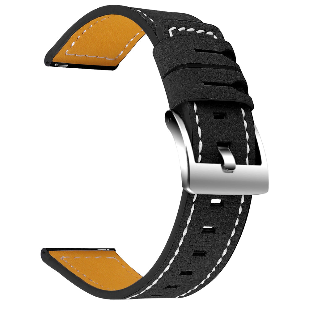 For Huami Amazfit Bip 1S/Amazfit GTR 42mm/GTS/Bip Lite Cowhide Leather Watch Strap Universal Wrist Band Replacement Watchband