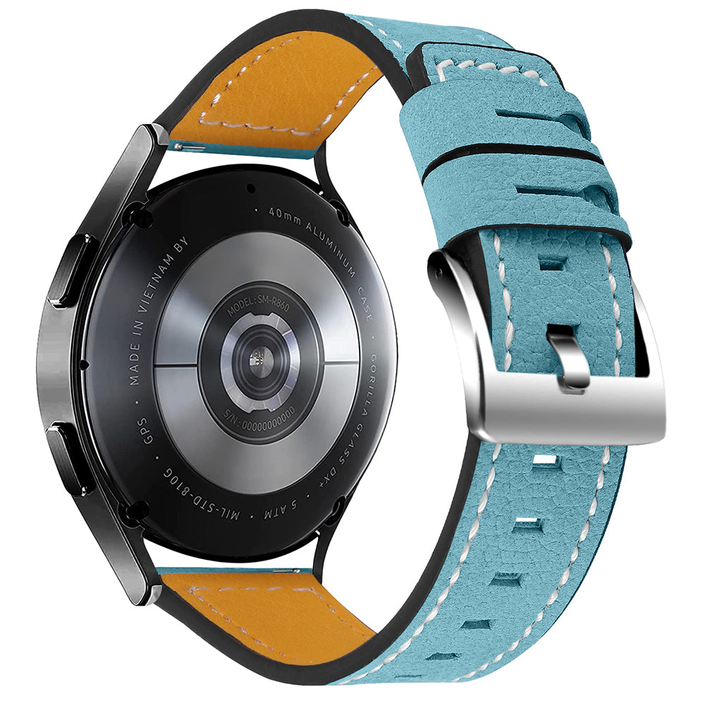 For Huami Amazfit Bip 1S/Amazfit GTR 42mm/GTS/Bip Lite Cowhide Leather Watch Strap Universal Wrist Band Replacement Watchband