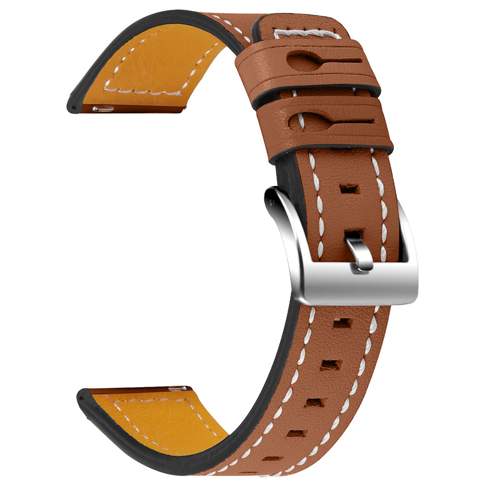 For Huami Amazfit Bip 1S/Amazfit GTR 42mm/GTS/Bip Lite Cowhide Leather Watch Strap Universal Wrist Band Replacement Watchband